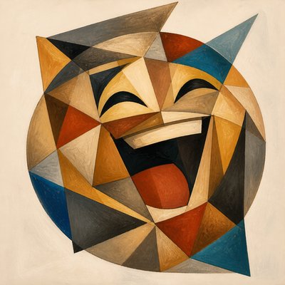 Cubist Modern Art Style Twitch emote example