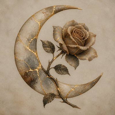 Wabi-Sabi Kintsugi Painting tattoo design example