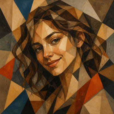Cubist Modern Art Style profile picture example