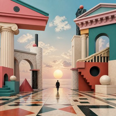 Postmodern Architecture album cover example
