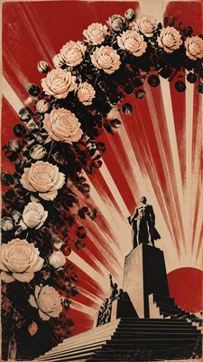 Propaganda Poster Design wedding invitation example