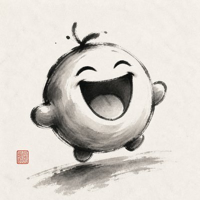 Traditional Chinese Landscape Art Style Twitch emote example