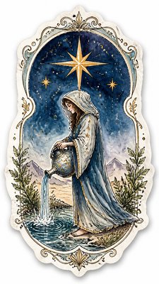 Hand-Drawn Sticker Design tarot card example