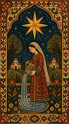 Folk Art Style tarot card example