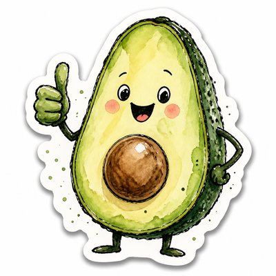 Hand-Drawn Sticker Design sticker example