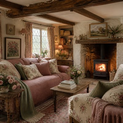 English Cottage Interior Design icon example