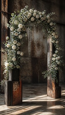 Industrial Furniture Art wedding invitation example