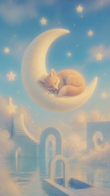 Dreamcore Aesthetic baby announcement example