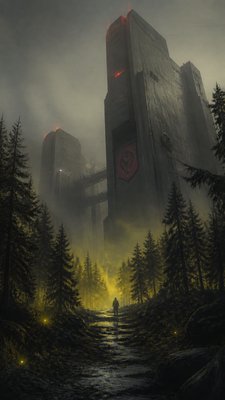 Dystopian Sci-Fi Art book cover example