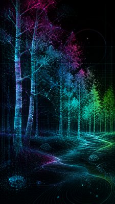 Data Visualization Contemporary Art Style wall art print example
