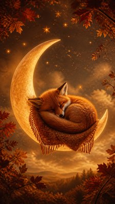 Autumncore Aesthetic baby announcement example