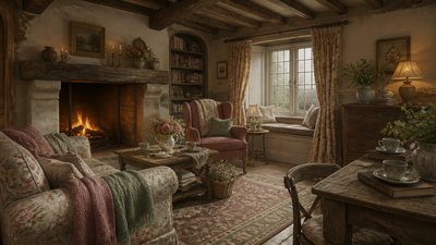 English Cottage Interior Design concept art example
