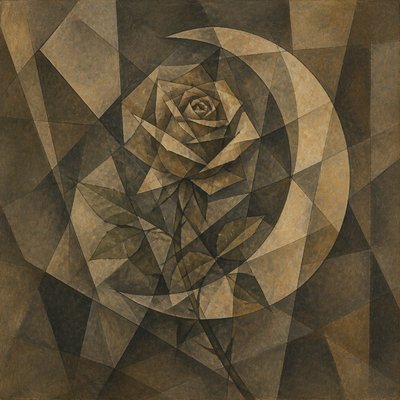 Analytical Cubism Art Style tattoo design example