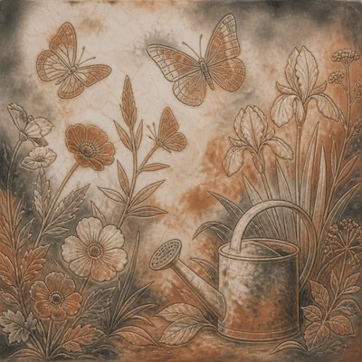 Terra Sigillata Ceramic Art Style coloring page example