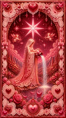 Lovecore Aesthetic tarot card example