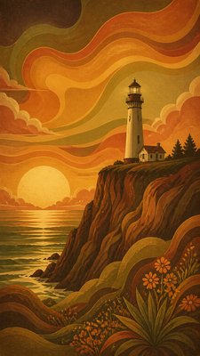 70s Retro Aesthetic poster example