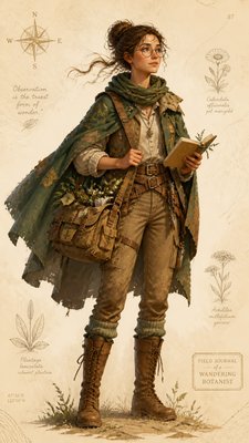 Adventurecore Aesthetic character design example