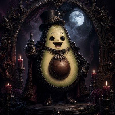 Dark Gothic Art sticker example