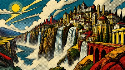 Comic Book Pop Art Style concept art example