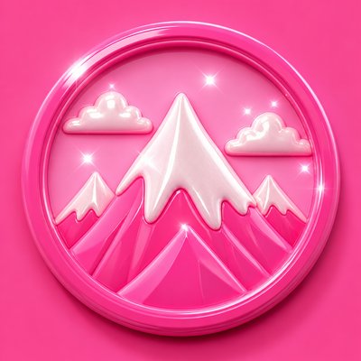 Barbiecore Aesthetic logo concept example
