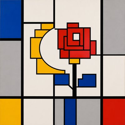 De Stijl Art Style tattoo design example