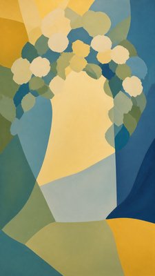 Color Field Abstract Art Style wedding invitation example