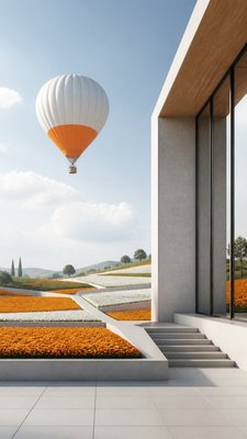 Modern Architecture Art greeting card example