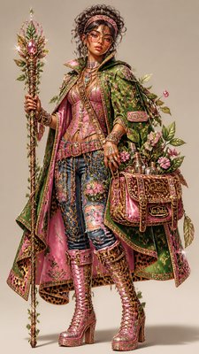 McBling Aesthetic character design example