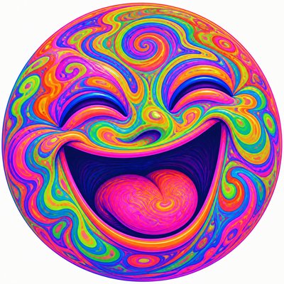 Psychedelic Art Style Twitch emote example