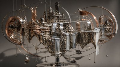 Kinetic Sculpture Art Style concept art example