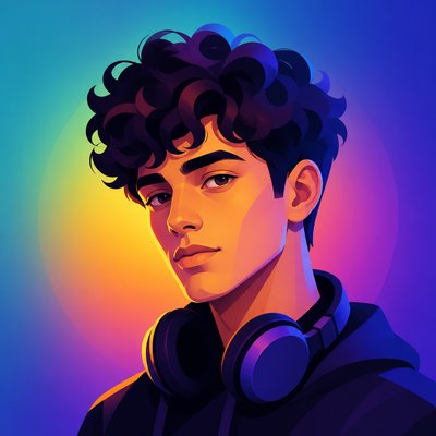 Gradient Icon Design Discord profile picture example