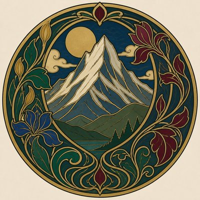 Art Nouveau Style logo concept example