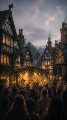 Tudor Architecture Style flyer example