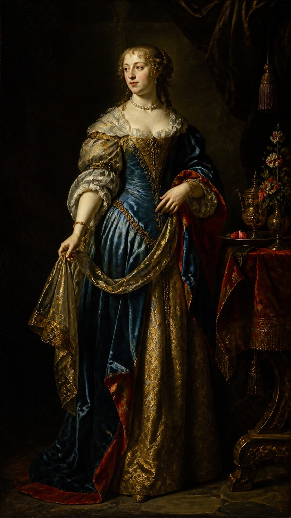 full-length portrait of an elegant figure — Dutch Golden Age Still Life Art Style