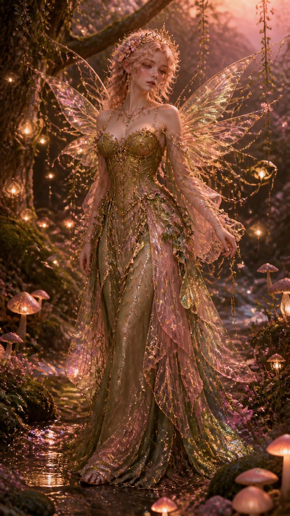 full-length portrait of an elegant figure — Fairycore Aesthetic
