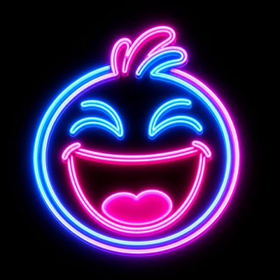 Neon Icon Design Twitch emote example