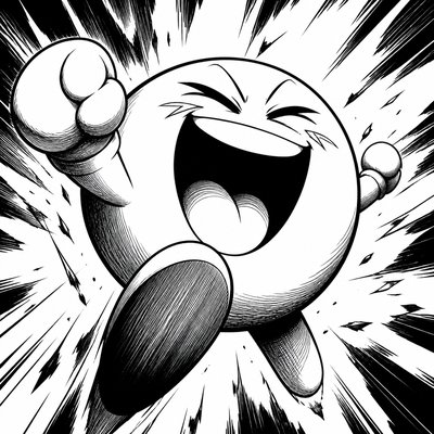 Shonen Battle Manga Art Style Twitch emote example