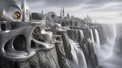 Modernist Silver Jewelry Design concept art example