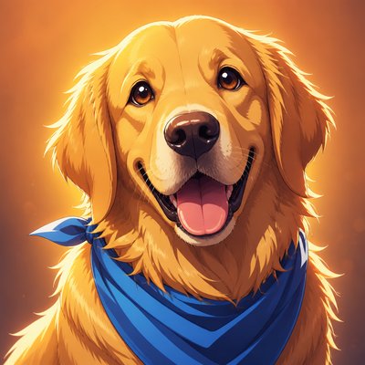 Anime Art Style pet portrait example