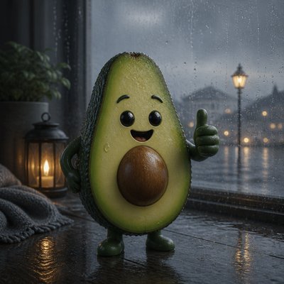 Rainy Day Aesthetic sticker example
