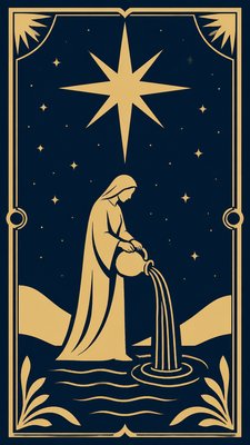Minimalist Poster Design tarot card example