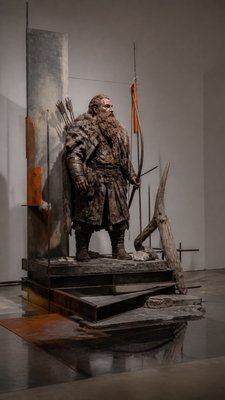 Installation Conceptual Art Style tabletop character portrait example