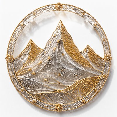 Filigree Jewelry Style logo concept example