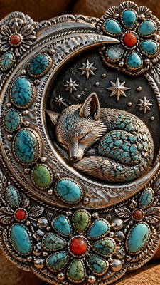 Southwestern Turquoise Jewelry Style baby announcement example