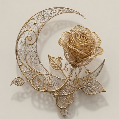 Filigree Jewelry Style tattoo design example