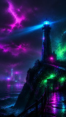 Cyberpunk Art Style poster example