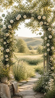 Cottagecore Aesthetic wedding invitation example