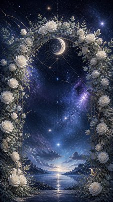 Celestial Aesthetic wedding invitation example