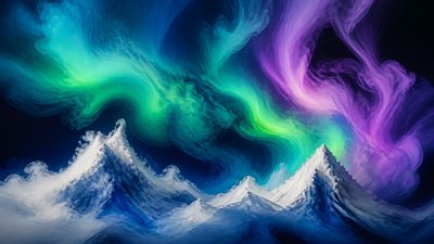 Ink in Water banner example