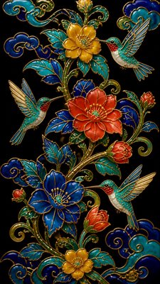 Enamel Cloisonné Jewelry Design phone case design example